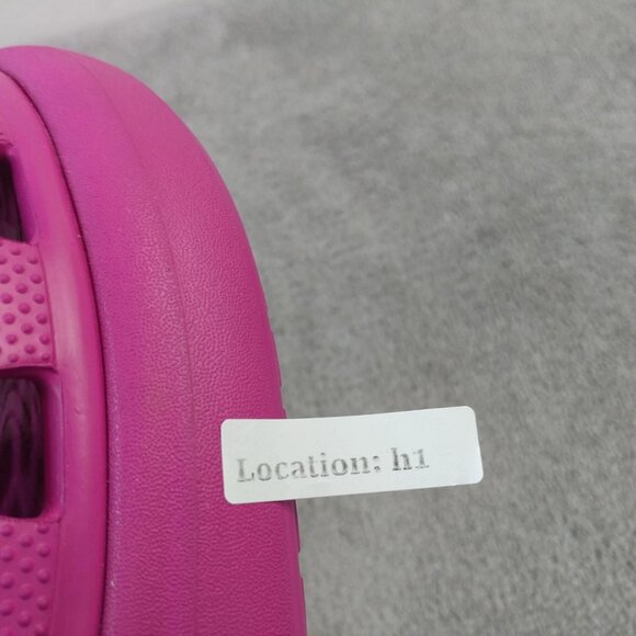 Crocs Classic Crush Clog Unisex Platform Shoes Mens Size 13 Fuchsia Pink Comfort - Picture 10 of 10